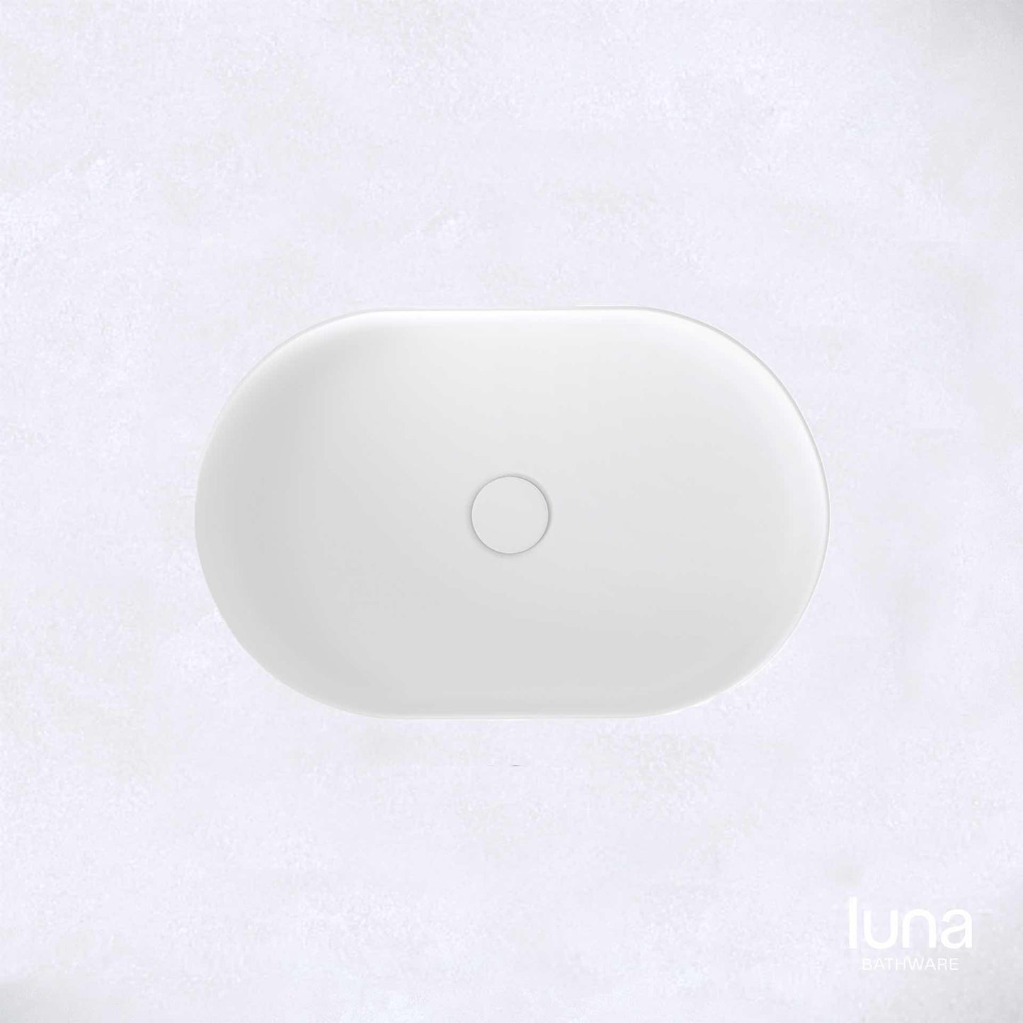 Fluted Pill Matte White Basin