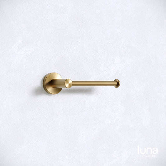 Luna Roll Holder Antique Brass