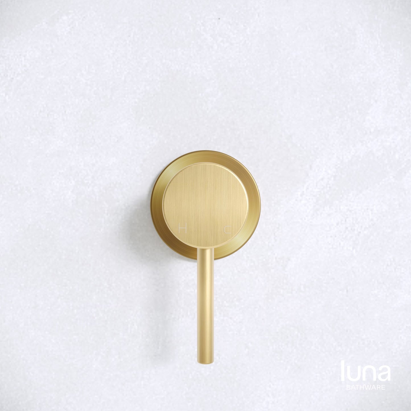 Luna Wall Mixer Brushed Brass
