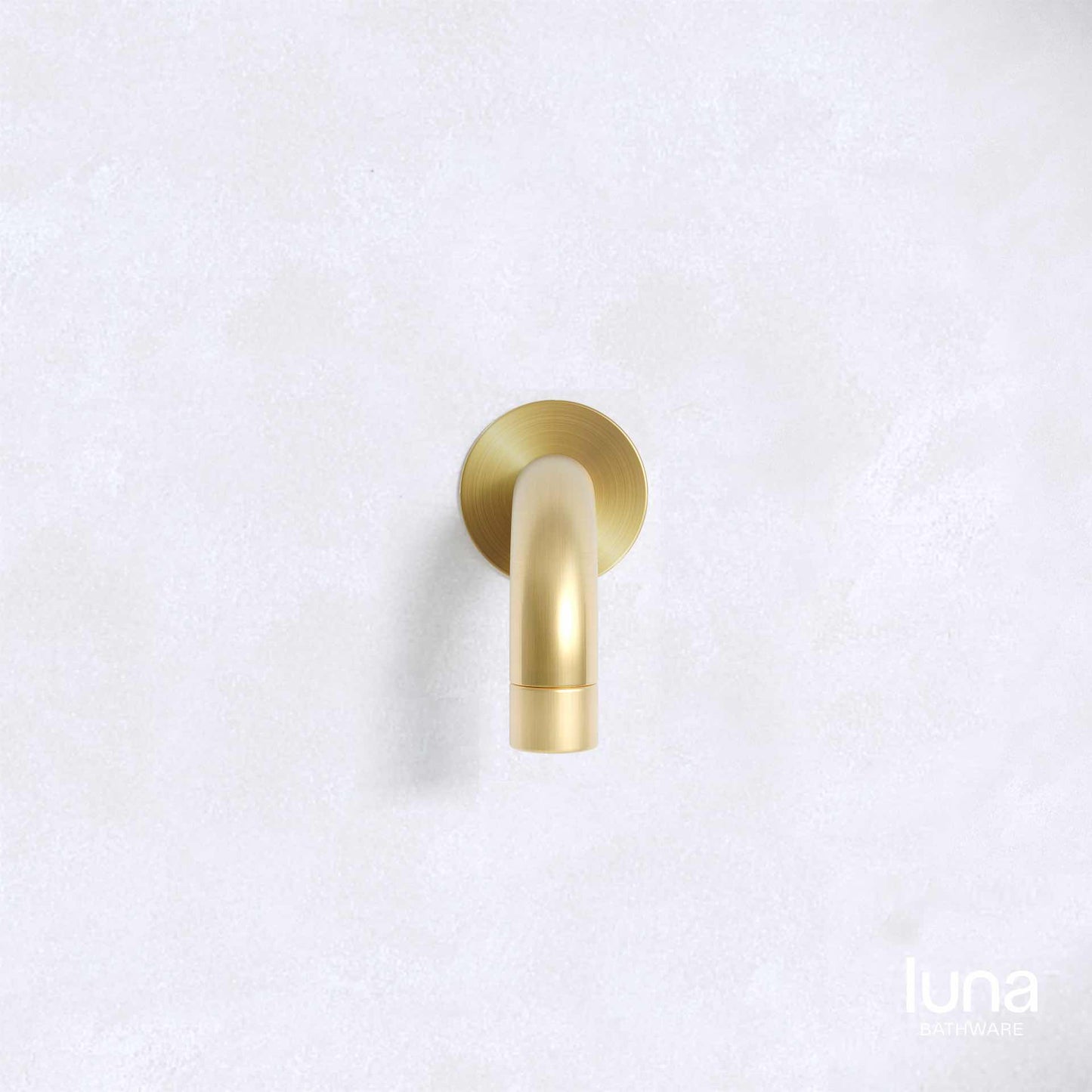 Luna Curved Spout Brushed Brass