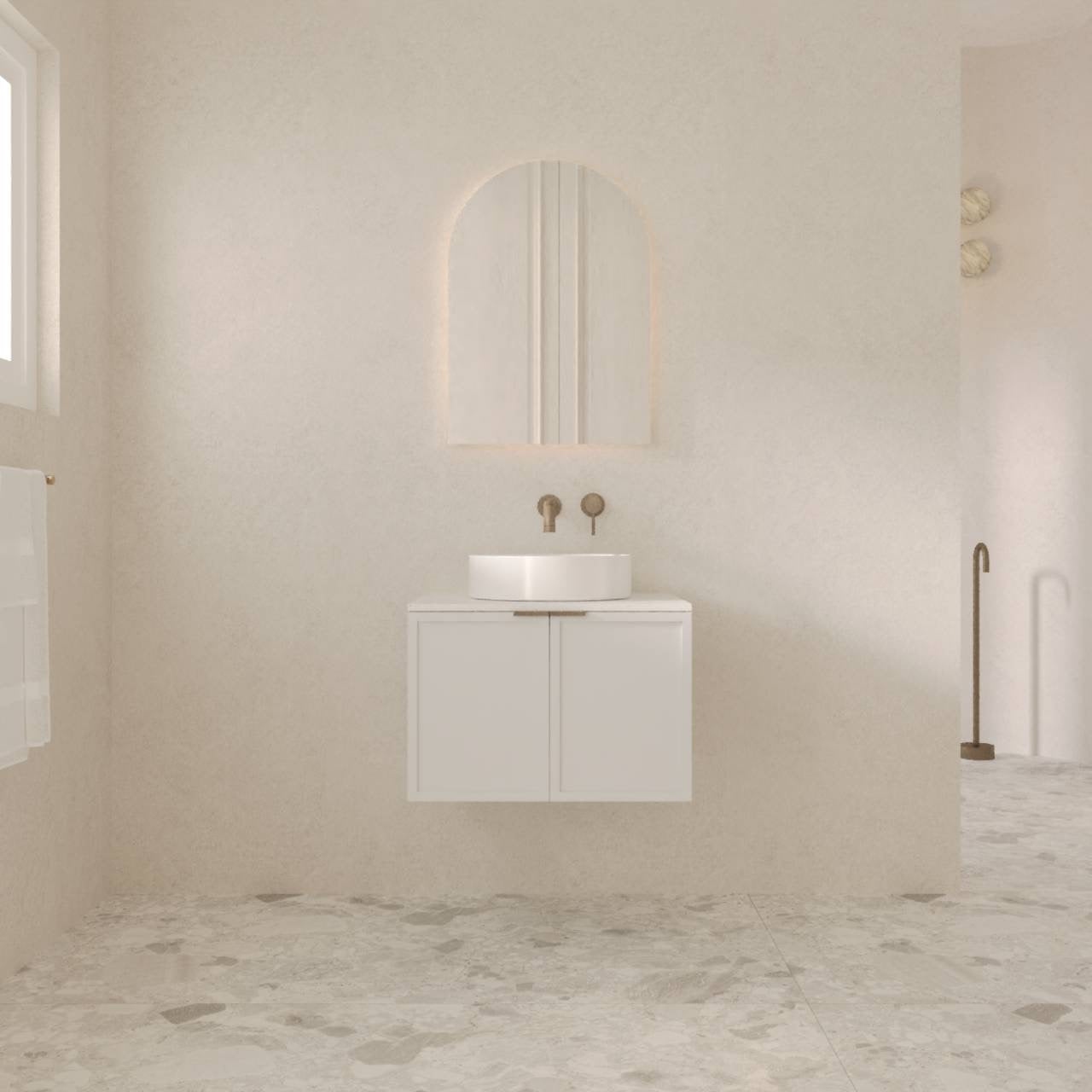 Luna Arch Mirror Frameless