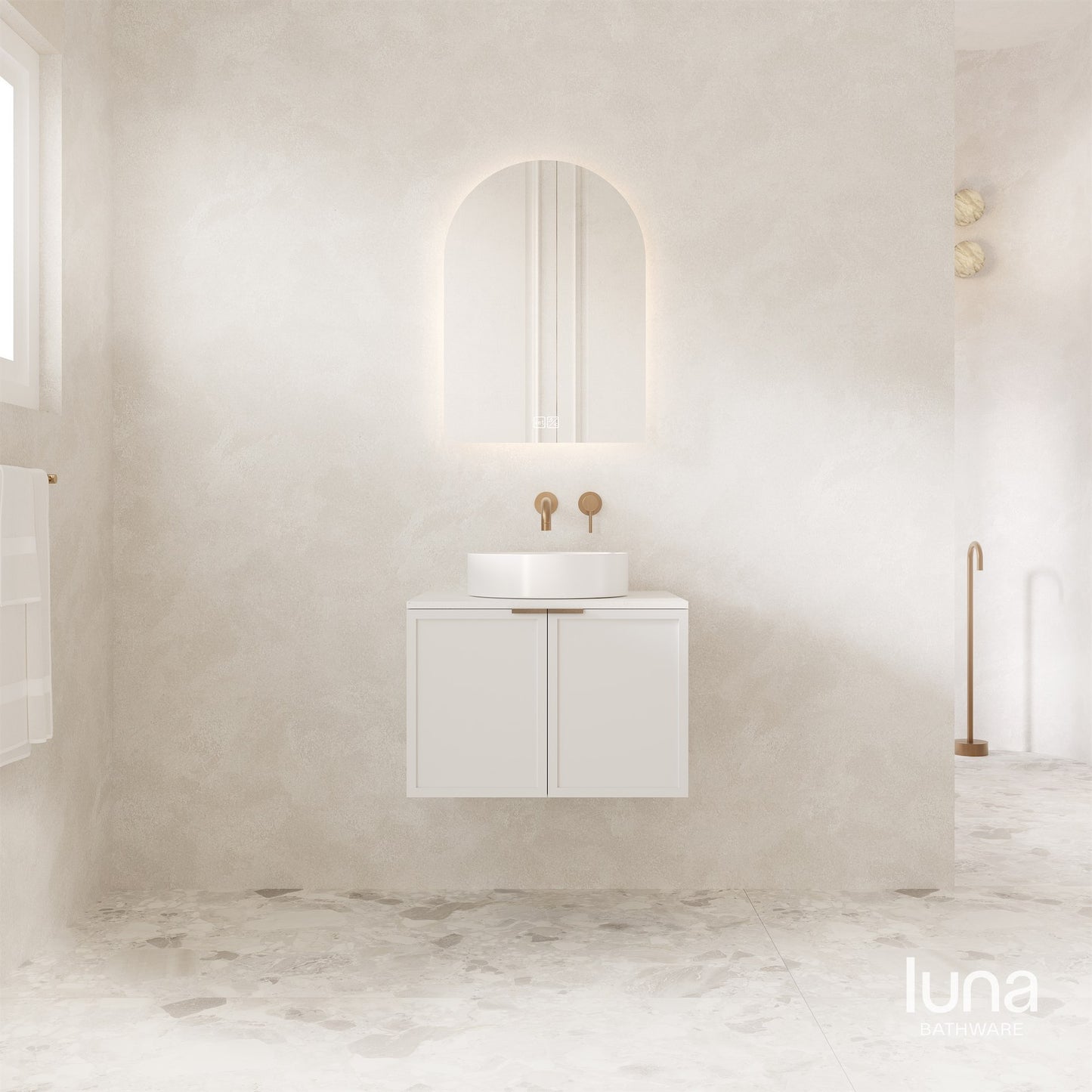 Florence 600mm Wall Hung Vanity Matte White