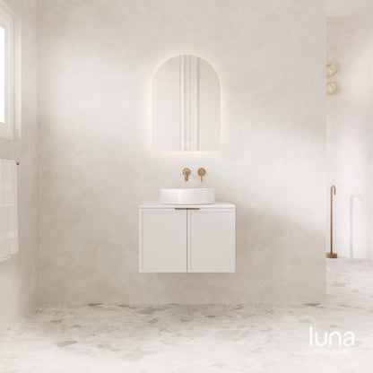 Florence 600mm Wall Hung Vanity Matte White