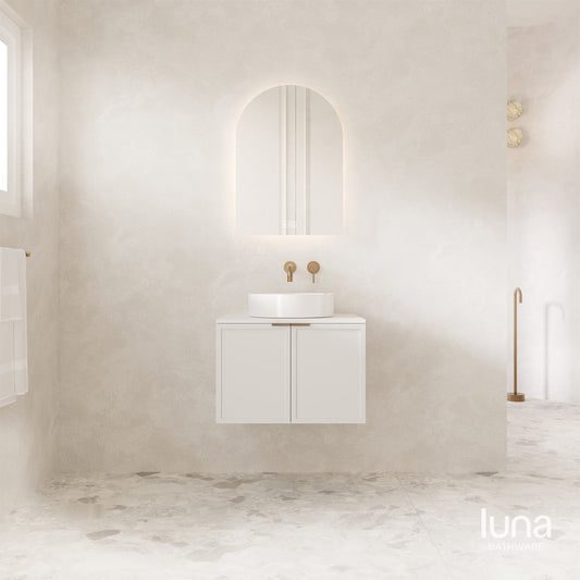 Florence 600mm Wall Hung Vanity Matte White