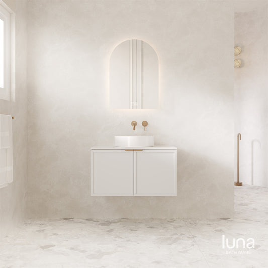 Florence 750mm Wall Hung Vanity Matte White