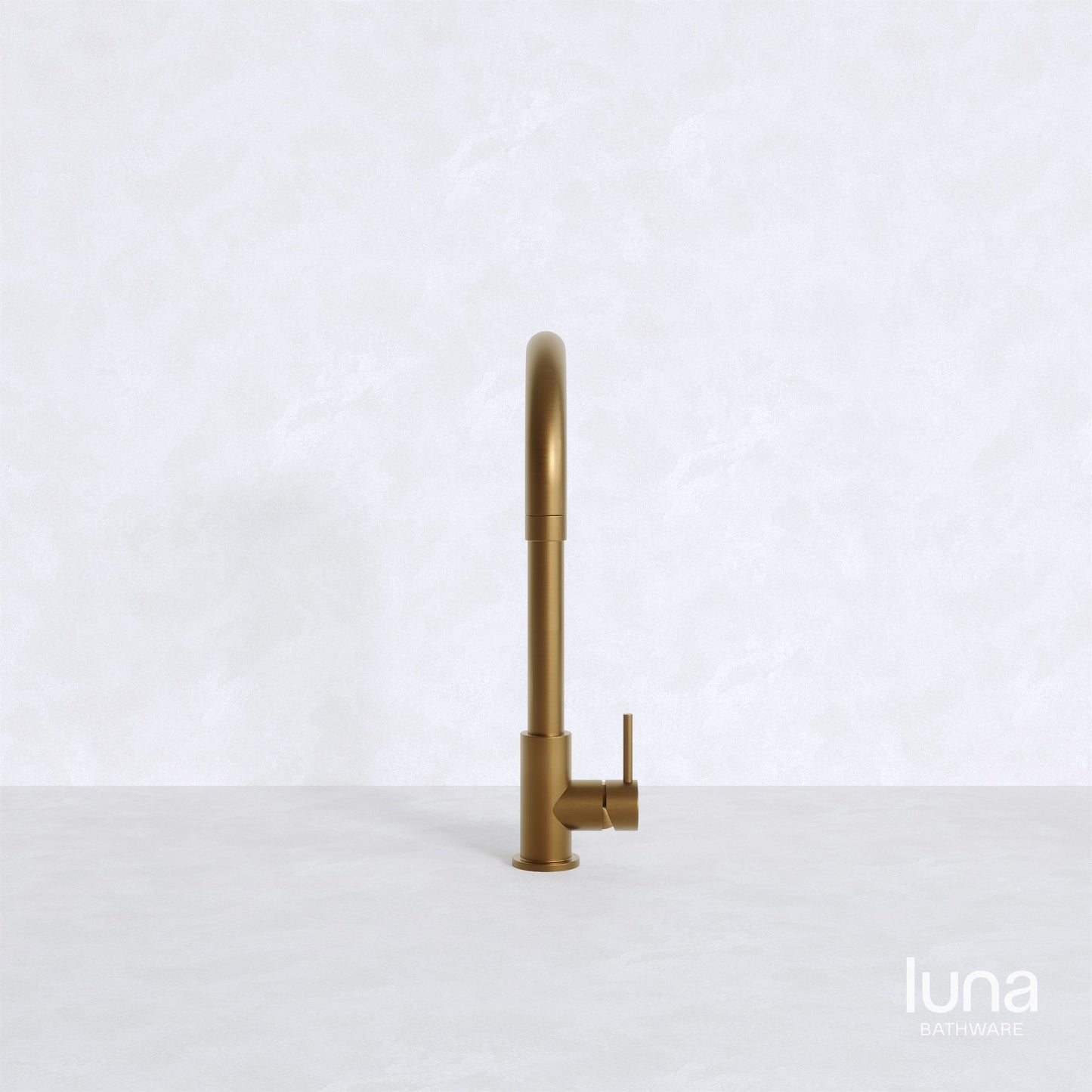 Luna Kitchen/Laundry Mixer Antique Brass
