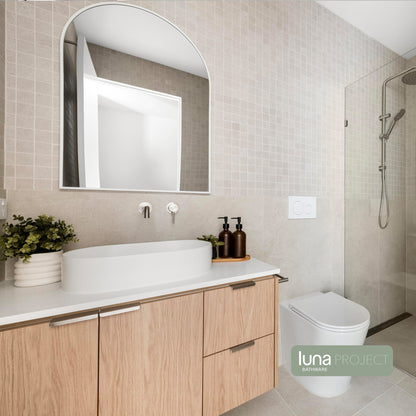 Modern Pill Matte White Basin