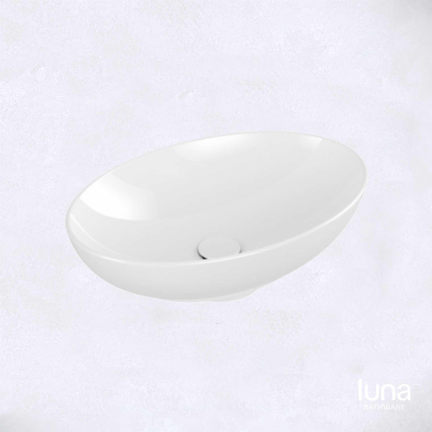 Modern Oval Matte White Basin