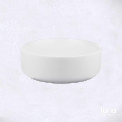 Modern Round Matte White Basin
