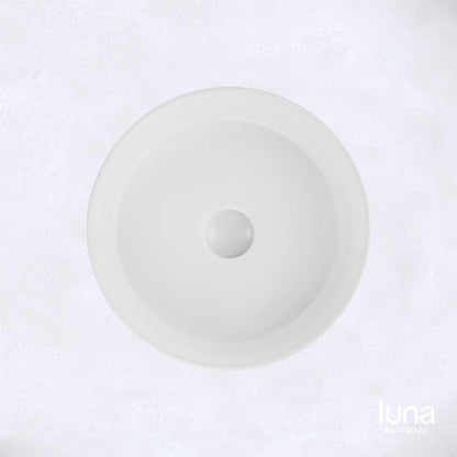 Modern Round Matte White Basin