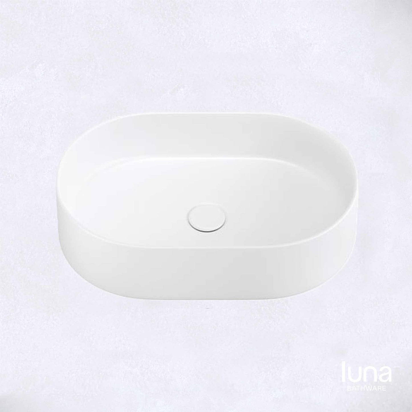 Modern Pill Matte White Basin