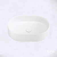 Modern Pill Matte White Basin