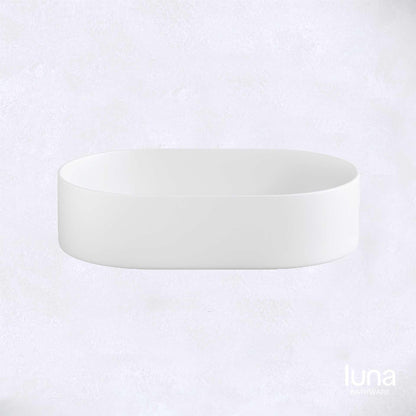 Modern Pill Matte White Basin