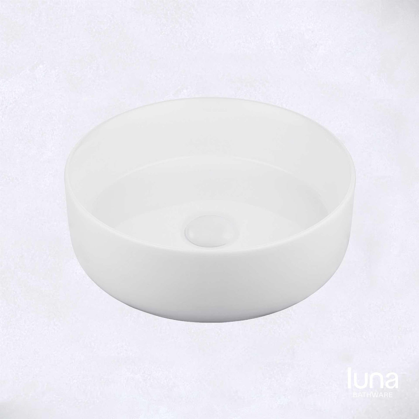 Modern Round Matte White Basin