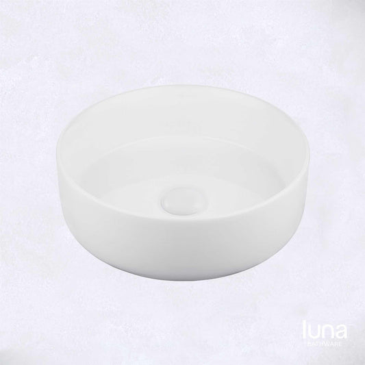 Modern Round Matte White Basin