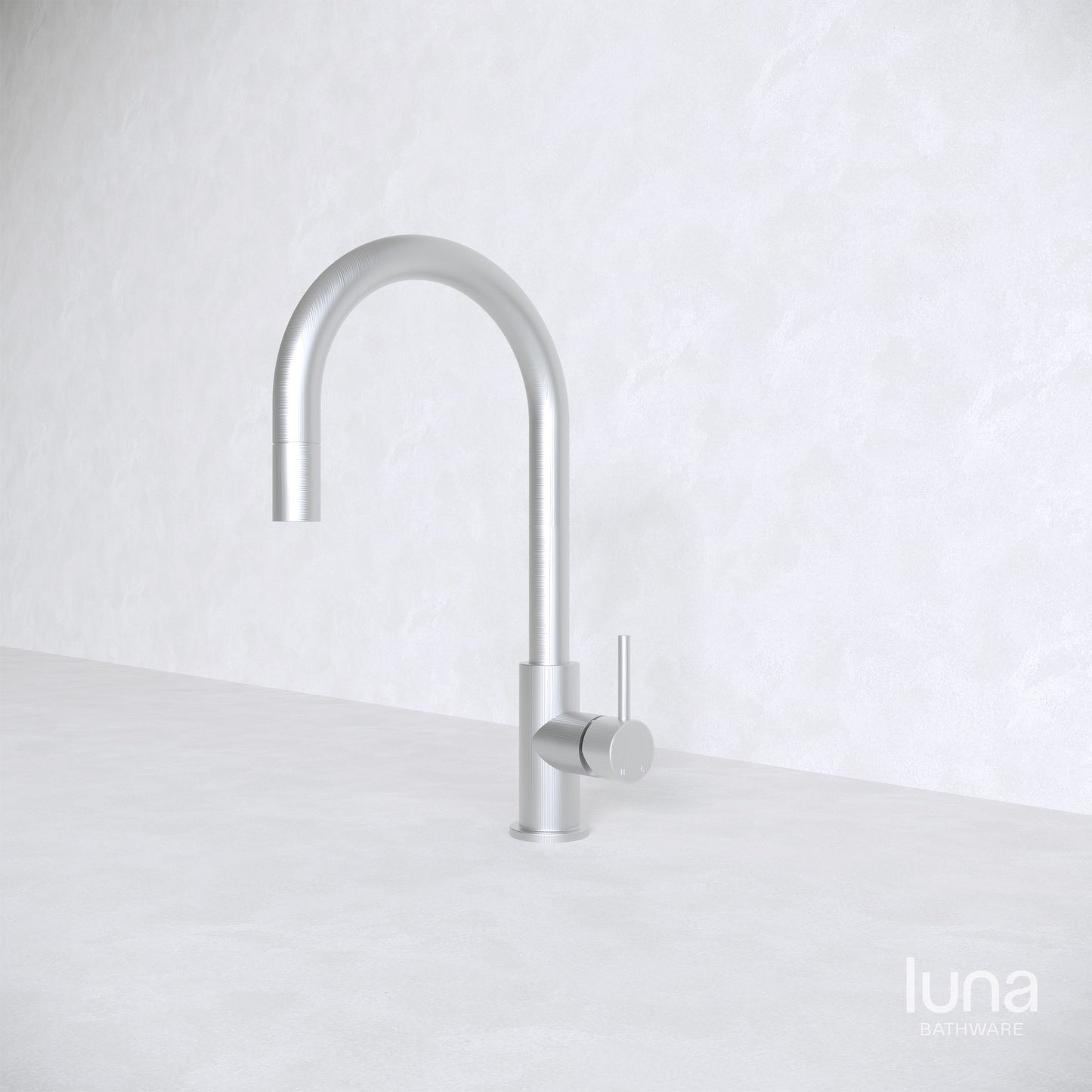 Luna Pull Out Kitchen/Laundry Mixer Brushed Nickel
