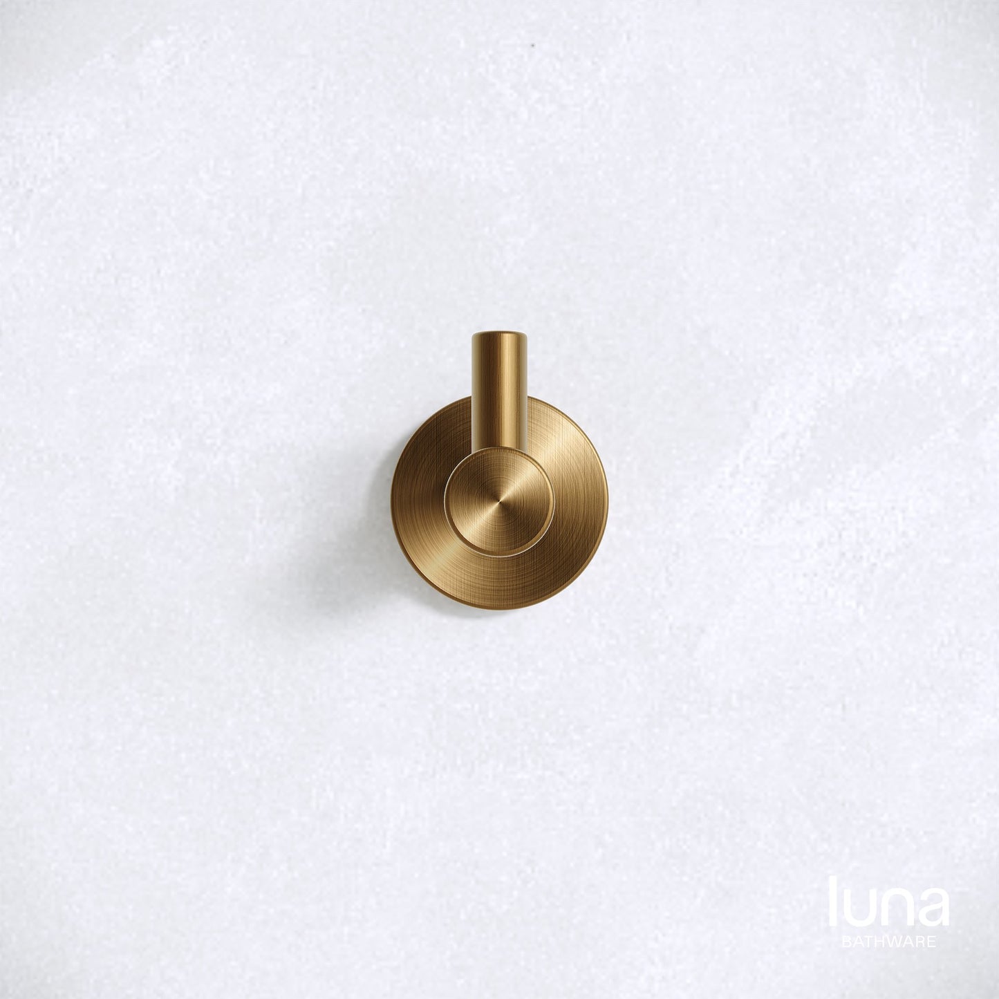 Luna Robe Hook Antique Brass