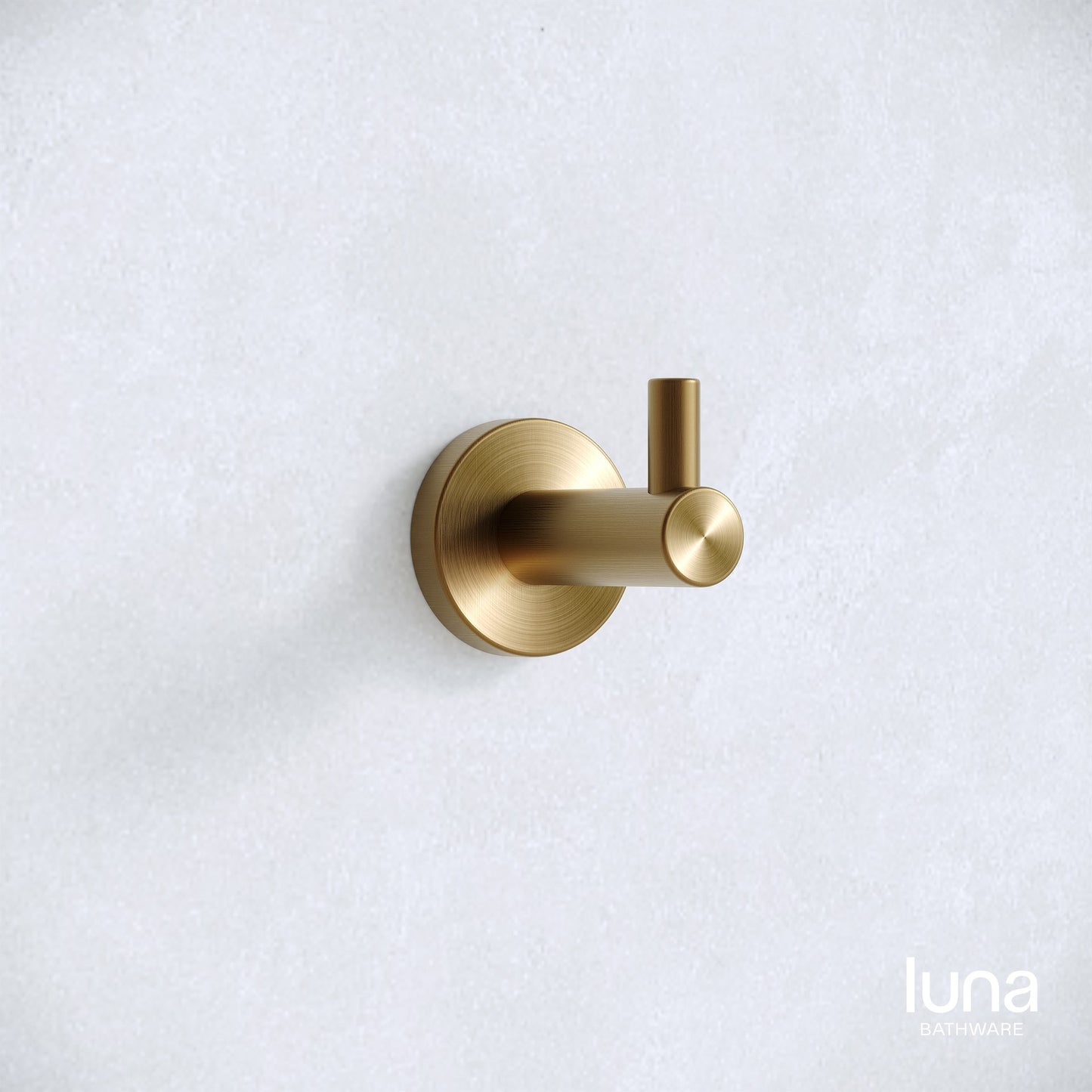 Luna Robe Hook Antique Brass