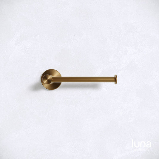 Luna Roll Holder Antique Brass