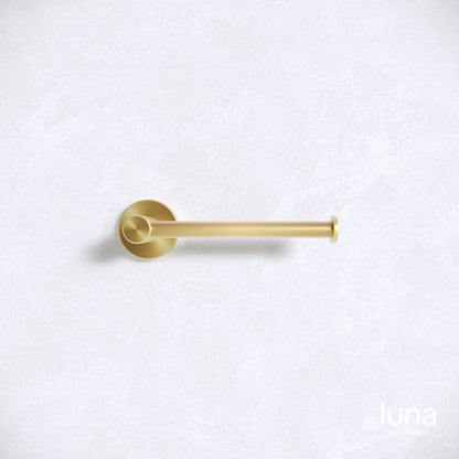 Luna Roll Holder Brushed Brass