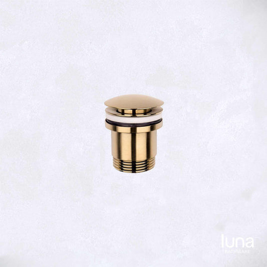 Luna Brushed Brass Pop Up Waste