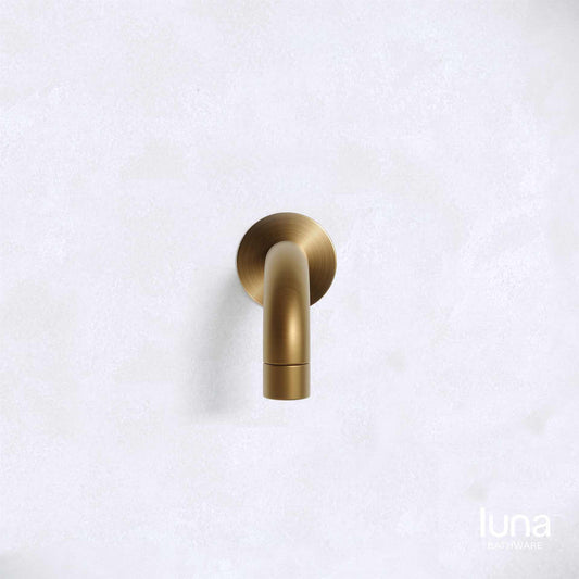Luna Curved Spout Antique Brass